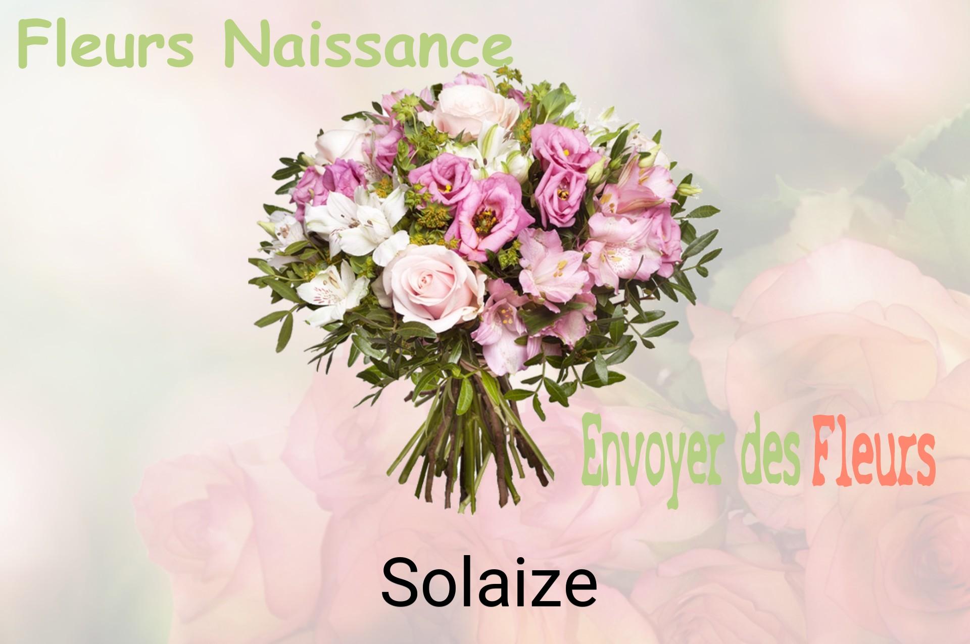 Bouquet de fleurs de naissance livré à Solaize